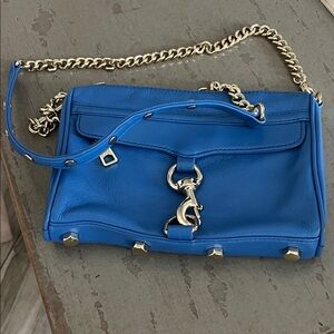 Rebecca Minkoff Blue Leather Chain Strap Bag
